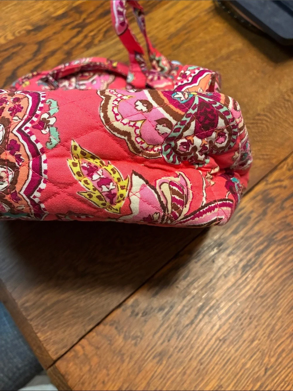 Vera Bradley Call Me Coral Quilted Floral Print Women's Backpack